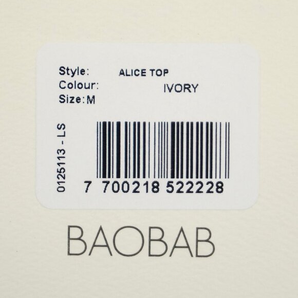 Baobab Alice Bikini Square Neckline Top & High Rise Bottoms in Pearl - Size M - Picture 8 of 15